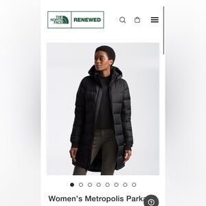 The North Face Black Parka Coat